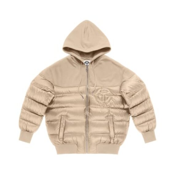 Telfar Gold/beige Puffer Jacket (UNISEX - MEN OR WOMEN)